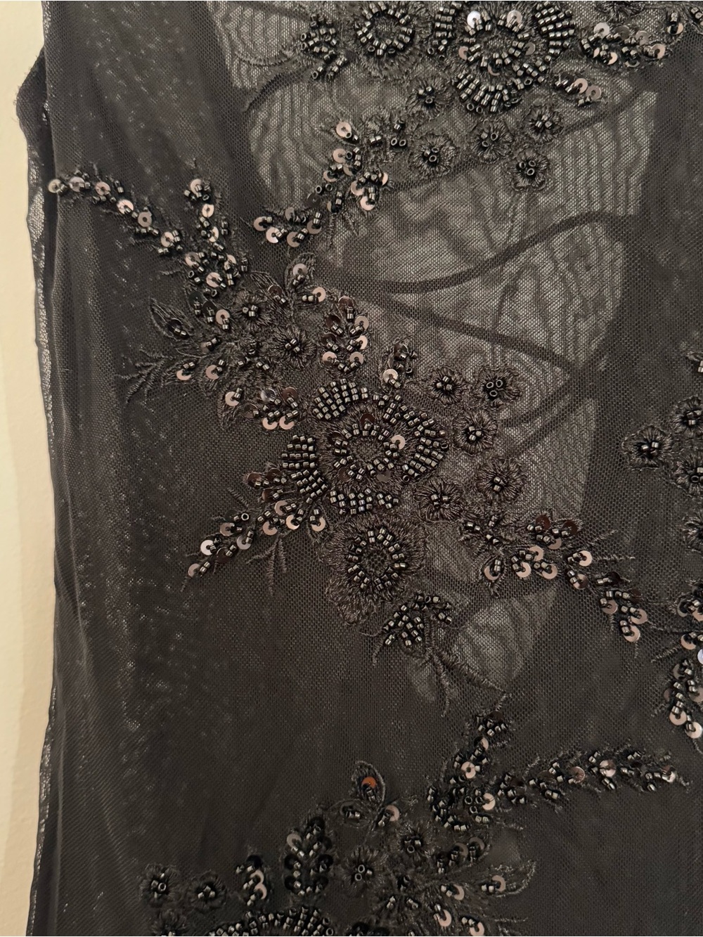 Meshki Maeva Embroidered Mesh Maxi Dress - Black - Picture 4 of 12